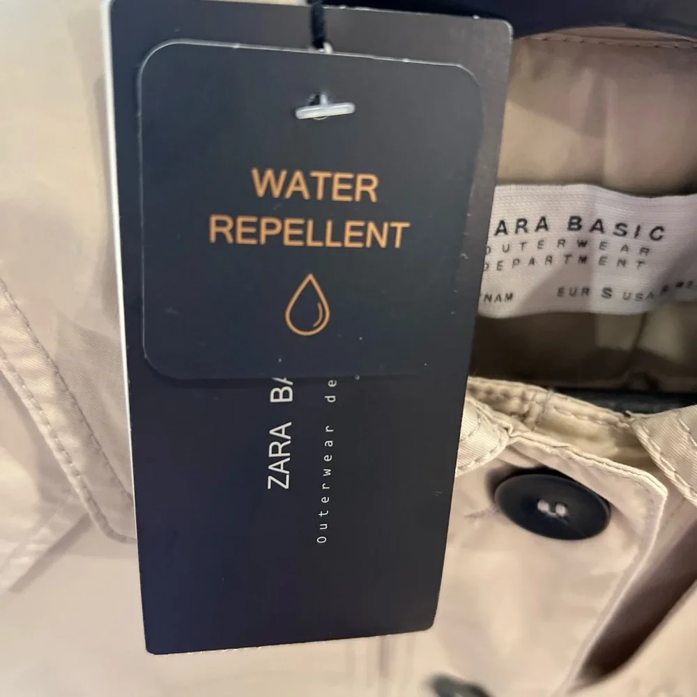 Brand new never used Zara Basic Trench Coat - Picture 2 of 10